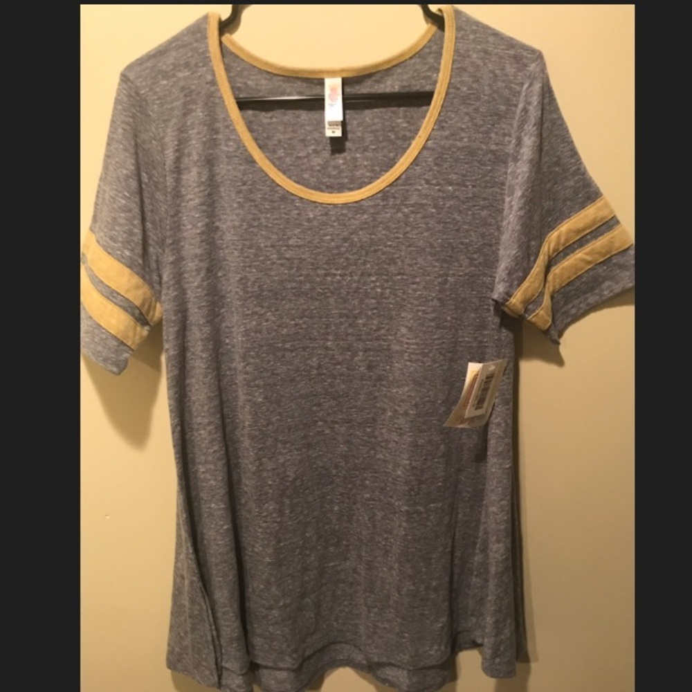 LULAROE Perfect T Varsity Striped Medium NWT